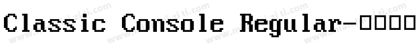 Classic Console Regular字体转换